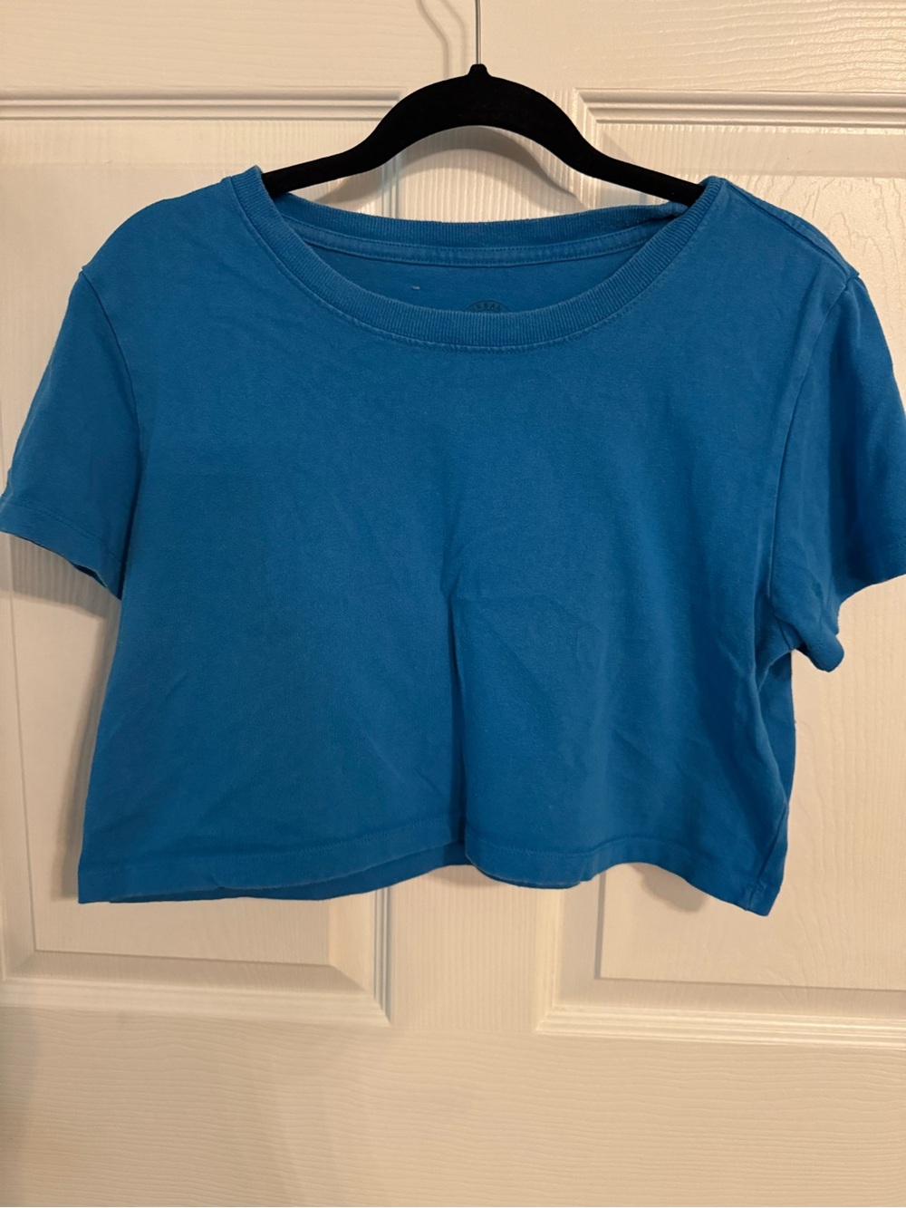 Urban Outfitters UO Cropped Boxy Tee Blue Size M